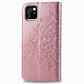 Miniatyrbild 5 av 5: iPhone 11 Pro Max - Mandala Läder Fodral - Roségul Roséguld Roséguld