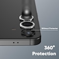 Miniatyrbild 3 av 4: Silver Samsung S24+ Plus Kamera Linsskydd Transparent one size