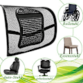 Miniatyrbild 5 av 5: Ländryggsstöd för Korrekt Sittställning, Lindrar Ryggbesvär, Konstruktion med Andningsbart Nät, Minimalistisk Design, Helt Förpackad Design, 2 ST