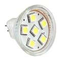 Gu4 Mr11 Dc 12v 6 Smd 5050 Led Lampa 6000k - Vit