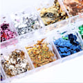 Miniatyrbild 2 av 3: 12st Chameleon flakes glitter I ask , Nageldekorationer multifärg