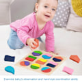Miniatyrbild 5 av 8: Pedagogiskt Formpussel, Magnetisk Träleksak för Färgigenkänning, Förbättrar Montessori-inlärning, Alfabetets Formpussel för Tidig Barndom