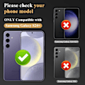 Miniatyrbild 5 av 5: Burgundy Samsung S24+ Plus Kamera Linsskydd Transparent one size