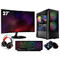 Miniatyrbild 1 av 4: Speldator VIST Ryzen 5 5600G - 32 GB RAM - RX VEGA7 - 1 TB M.2 SSD - LCD 27 - Windows 11 Pro