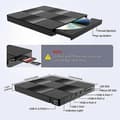 Extern Multifunktionell Optisk Enhet USB Dator DVD-spelare Notebook Extern Inspelare Ultratunn
