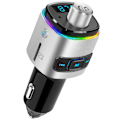 Miniatyrbild 1 av 6: Bluetooth-biladapter med snabbladdning, DSP-stereomusikteknik, stämningsbelysning, handsfree-samtal och LED-skärm för sömlös underhållning