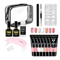 Pikkukuva 1 / 5: Polygel Nail Kit UV-lampulla Nail Gel Color Set Multicolor