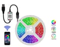 Flexibel 5m RGB LED-list / Ljusslinga / LED-Strip Bluetooth APP multifärg