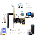 Miniatyrbild 1 av 9: Dator Fjärrstyrning Remote Boot Card för Alexa / Google Home Svart