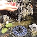 Miniatyrbillede 6 af 9: Solar fountain powered Fountain vand springvand Vandpumpe Pumpe Black