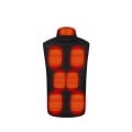 Pikkukuva 1 / 9: Ladattava lämmitysliivi 9 lämmitysaluetta Pieni Pieni/ XS-liivi Black S