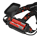 Miniatyrbillede 5 af 6: Stærk pandelampe LED CREE T6 Inklusiv batterier og oplader Black