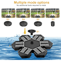Miniatyrbillede 4 af 7: Solar fountain Solar powered Fountain vand springvand / Vandpumpe / Pumpe Black