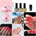Miniatyrbild 4 av 4: UV Nagelkit Nail Gel med UV lampa Polygel Nagelslip multifärg