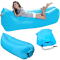 Miniatyrbillede 1 af 4: Oppustelig luftmadras / sofa strandsofa lyseblå Light blue