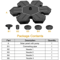 Miniatyrbillede 5 af 7: Solar fountain Solar powered Fountain vand springvand / Vandpumpe / Pumpe Black