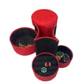 Red Velvet Jewelry Box with 3 Layers
