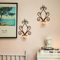 Miniatyrbild 3 av 5: Vintage Iron Wall Sconces, Creative Iron Candle Holders