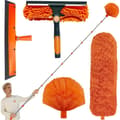 Window Wiper with Telescopic Handle - Window Cleaner Telescopic - Extendable Duster - Window Wiper with Telescopic Handle - Micro