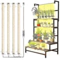 LED Grow Light Strips for Indoor Plants, Full Spectrum Sunlight 42-288 LED Plant Lamp with Automatic Timer for Shelves Hydroponic Succulent