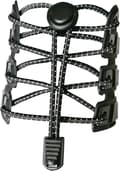 3-pack Self-Locking Elastic Shoelaces (Black), Reflective N