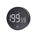Digital Kitchen Timer (Black) - Visual Timer Large LED Display Magnetic Stand Countdown Timer Adjustable Volume and