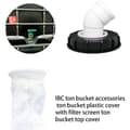 Miniatyrbillede 5 af 5: 45° IBC Lågfilter, 163mm Nylon Regnvandsfilter, Vaskbart med Låg til IBC Regnvandstank DN 150, DEBUNS