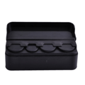 Black kwmobile Coin Organizer - Euro Storage Box with 4 Compartments