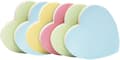 Miniatyrbild 2 av 5: Heart-shaped Self-adhesive Notes - Sticky Post-it Notes Cute Mixed 4 Colors for Office/Home Bulk Pack 600 Sheets Total