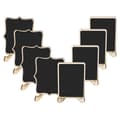 Mini Chalkboards, 20-pack Framed Small Chalkboards with Easel Stand, Wooden Blackboard f