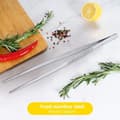 Miniatyrbillede 5 af 5: 30 cm professionel køkkentang med langt håndtag – pincet til grill og bøffer | Rustfrit stål