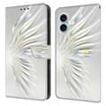 Futteral til iPhone 16 Plus Lommebokfutteral Mønstertrykk Stativ Lær Flip Telefonfutteral - Crystal Wings