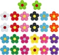 26 st broderade strykjärns-på-lappar sy på lappar, solrosflo