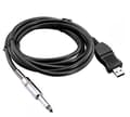 Miniatyrbillede 1 af 5: Plug and Play 3M USB Guitar Bass til USB 6,3 mm Link Kabeladapter PC Optagelse USB Guitar Kabel[D]