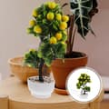 Miniatyrbild 4 av 4: Realistic Artificial Lemon Tree in Pot Table Decoration Simulated Fruit Tree Plant Decor