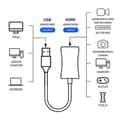 Miniatyrbillede 3 af 5: C31 USB til HDMI HD Video Capture Card Adapterkabel til Spiloptagelse og Livestreaming