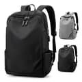 Men's Backpack in Polyamide and Nylon for Travel or Business Light Grey Light grey