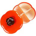 Persimmon Snack Tray, Dried Fruit Tray Candy Bowl with Lid Portable Candy Plate