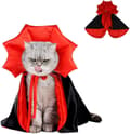 Kat- og hunde-halloweenkostumer Kattekapper Vampyrkapper Kæledyrskostumer Halloween Kattekostumer
