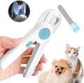 Pet Nail Clippers, Professional Grooming Tool with LED Light