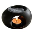 Simple Black Ceramic Essential Oil Candle Warmer, Diffuser Furnace, Household Aromatherapy
