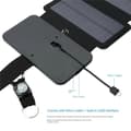 Miniatyrbillede 4 af 5: Solcelleoplader 9W Solpanel Foldbar 5V USB-udtag Enheder Bærbare Solpaneler til Smartphoneopladning, 5 Paneler