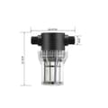 Miniatyrbillede 2 af 3: Højstrømsnetfilter - 1/2 \" udvendigt gevind vandfilter 100 mesh