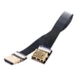 Miniatyrbillede 2 af 5: 0,2M FPV Lige HDMI Type-A Han til Hun FPC Fladt Kabel til HDTV Multikopter Luftfotografering