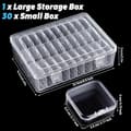 Miniatyrbild 3 av 5: 30 sorting boxes, bead storage box with lid, small transparent sorting box for small parts