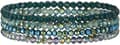 Women's Crystal Bead Bracelet Multilayer Stackable Friendship Gift Set Of 4