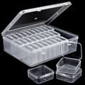 Miniatyrbild 2 av 5: 30 sorting boxes, bead storage box with lid, small transparent sorting box for small parts