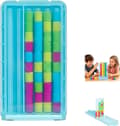 Miniatyrbilde 1 av 5: Mini Color Stack Challenge, Bærbart Hjernetrimpuslespill med 40 Ringer og Stativ, Fargematchende Stablelek med Kort