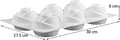 Miniatyrbilde 2 av 5: 6-hulls roseformede silikonformer Silikonform for kakeform Lysform