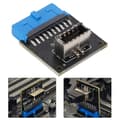 Miniatyrbild 5 av 5: Motherboard Expansion Card USB3.0 Front 19PIN to 3.1 TYPE C Front Type E Adapter 20 to 19PIN